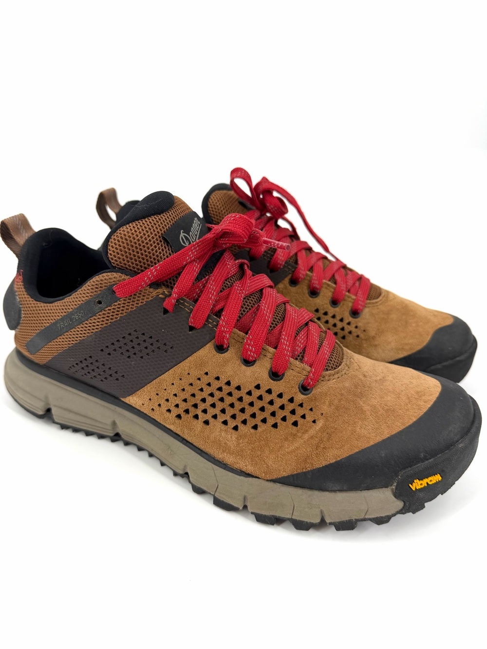 Danner Trail 2650 3” Brown/Red Hiking Shoes Sneakers Men’s 8